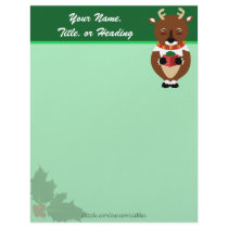 Happy Reindeer Letterhead