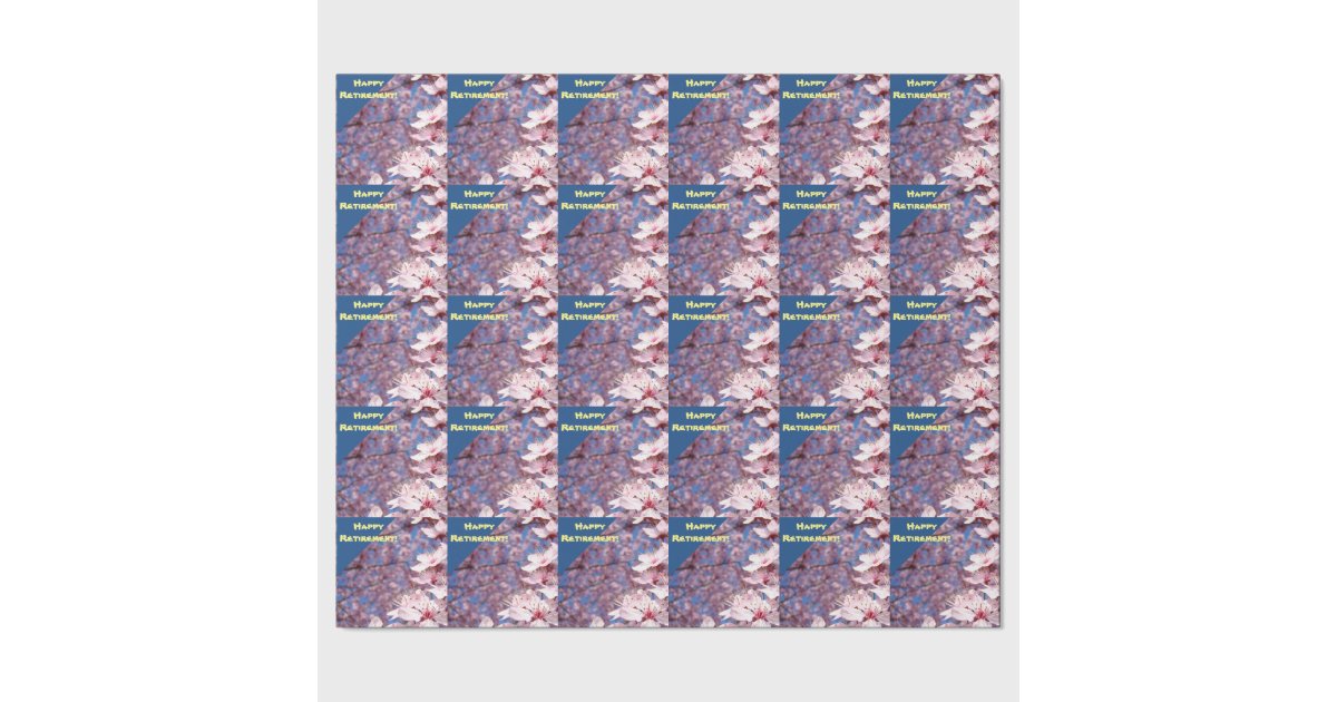 Happy Retirement gift wrap Retiring wrapping paper Zazzle