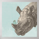 HAPPY RHINO PRINT