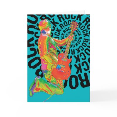 Happy Rockin Birthday! Card by rockoutdesigns