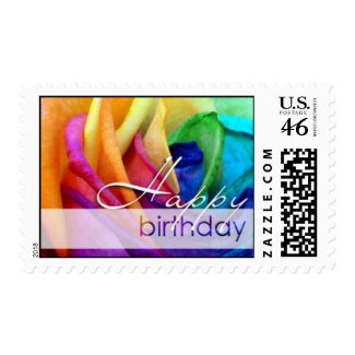 Happy Rose | Happy Birthday stamp