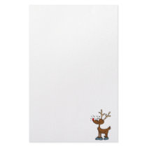 happy rudolph stationery design
