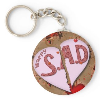 Happy S.A.D. keychain