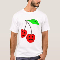 girly, girl, lover, trend, setter, happy, sad, cherries, cherry, fruit, cute, fun, funny, plants, flowers, Shirt with custom graphic design