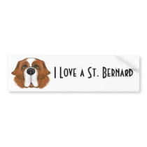 Happy Saint  Bernard bumper stickers