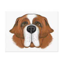 Happy Saint  Bernard postcards