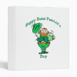 Happy Saint Patrick's Day 3 Ring Binder