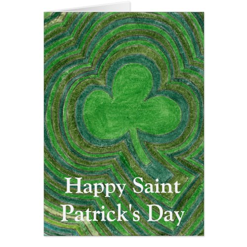 Happy Saint Patrick's Day Card by Julia Hanna