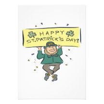 Happy Saint Patricks Day Custom Invitation