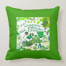 Happy Saint Patrick's Day! Throw Pillow