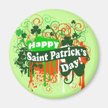 Happy Saint Patricks Day Refrigerator Magnet
