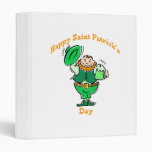 Happy Saint Patrick's Day Vinyl Binder