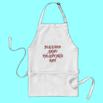 Happy Saint Valentine's Day aprons by Artists4God Happy Saint Valentine's Day aprons