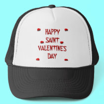 Happy Saint Valentine's Day (Candy Boxes) hats by Artists4God Happy Saint Valentine's Day (Candy Boxes) hats