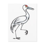 Happy Sandhill Crane Bird Post Card