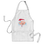 Happy Santa Claus face aprons
