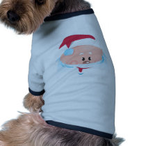 Happy Santa Claus face Pet Tee Shirt