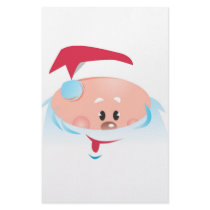 Happy Santa Claus face Customized Stationery
