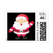 Happy Santa Claus Postage Stamps
