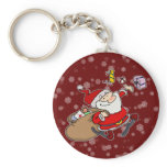 Happy Santa Keychains