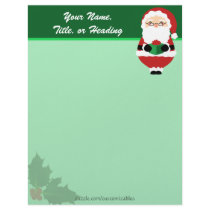 Happy Santa Letterhead by Customizables Happy Santa Letterhead
