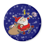 Happy Santa Fridge Magnet