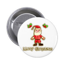 Happy Santa buttons