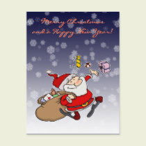 Happy Santa postcards