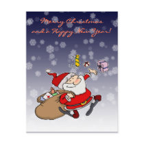 Happy Santa postcards