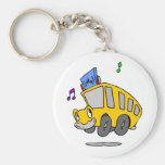 Happy School Bus Keychain