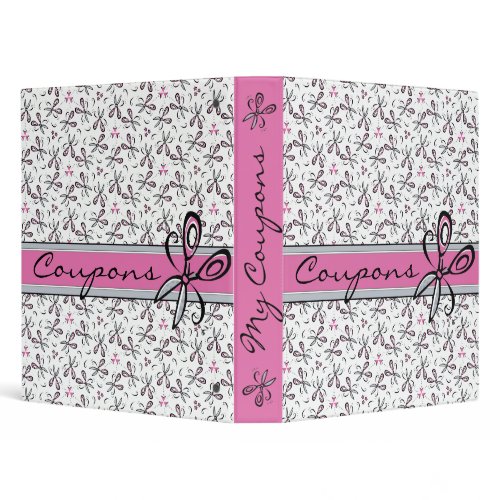 Happy Scissors Pink and Black Coupon Organizer Binder – Today’s Best November 2, 2011