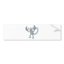 Happy Scorpion Insect Cartoon Bumper Stickers