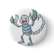 Happy Scorpion Insect Cartoon Pin
