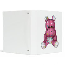 happy scribble hearts hippo binders
