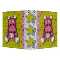 happy scribble hearts hippo binders