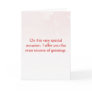 Happy shallow interpretation of romance day greeting card