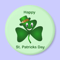 Happy Shamrock Magnet magnets