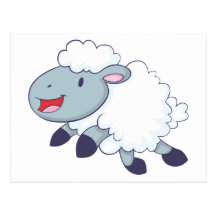 Happy Sheep Post Card