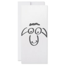 happy sheep personalized rack card