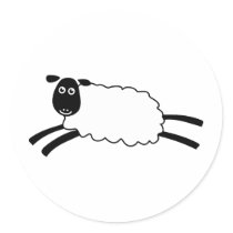 Happy Sheep stickers by ODsandbox Happy Sheep stickers