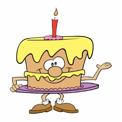 happy birthday cartoon cake. happy silly irthday cake