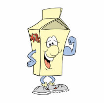 happy silly milk cartoon cartoon cut outs