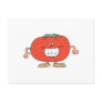 happy silly tomato cartoon post cards