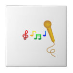 Happy Singing Music Karaoke Ceramic Tile