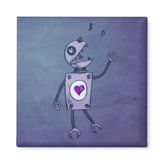 Happy Singing Robot magnet