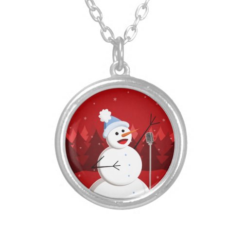 Happy Singing Snowman Christmas Custom Jewelry