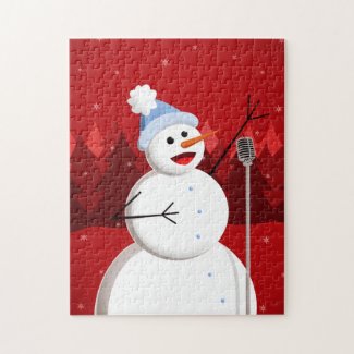 Happy Singing Snowman Christmas