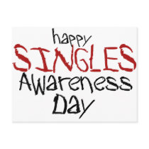 Happy Singles Awareness Day Postcards