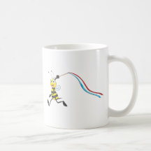 Happy Sister Bee Running Mugs