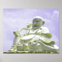 Happy Sitting Buddha Print
